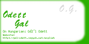 odett gal business card